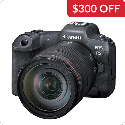 Canon EOS R5 Mirrorless Digital Camera with RF 24-105mm Lens