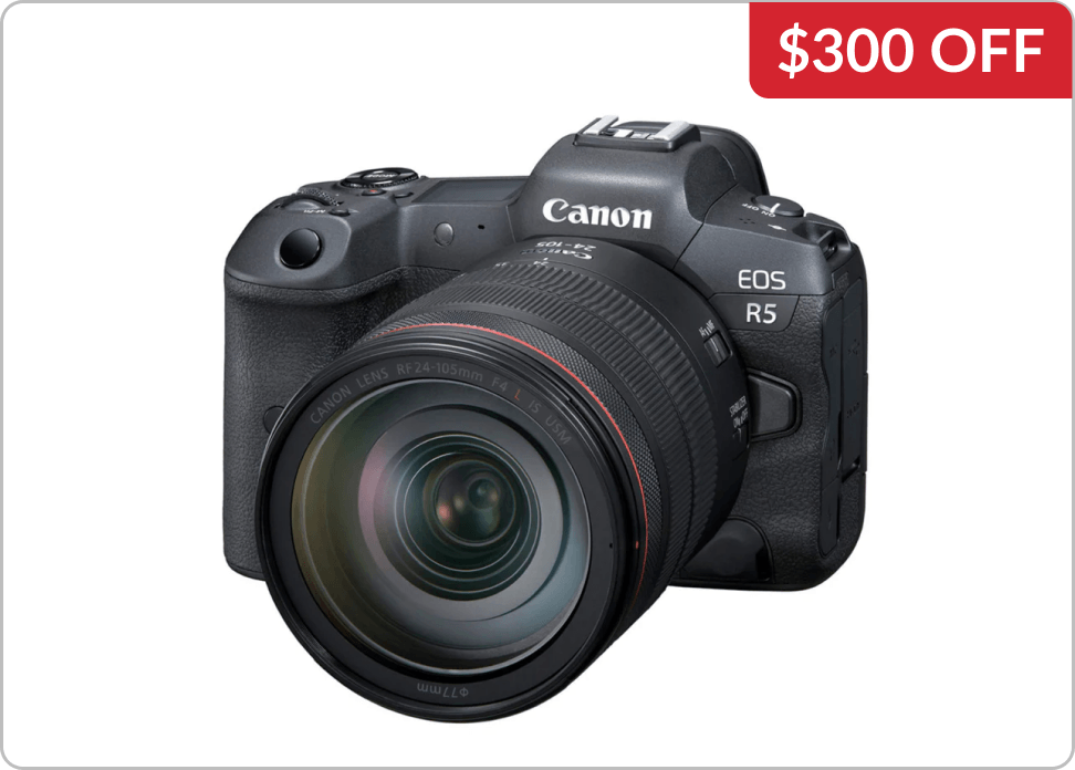 Canon EOS R5 Mirrorless Digital Camera with RF 24-105mm Lens