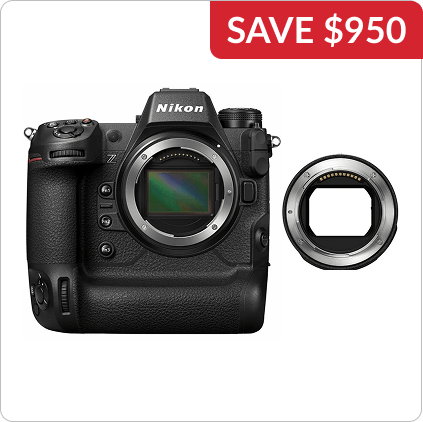 Nikon Z9 Mirrorless Camera with FTZ II Adapter