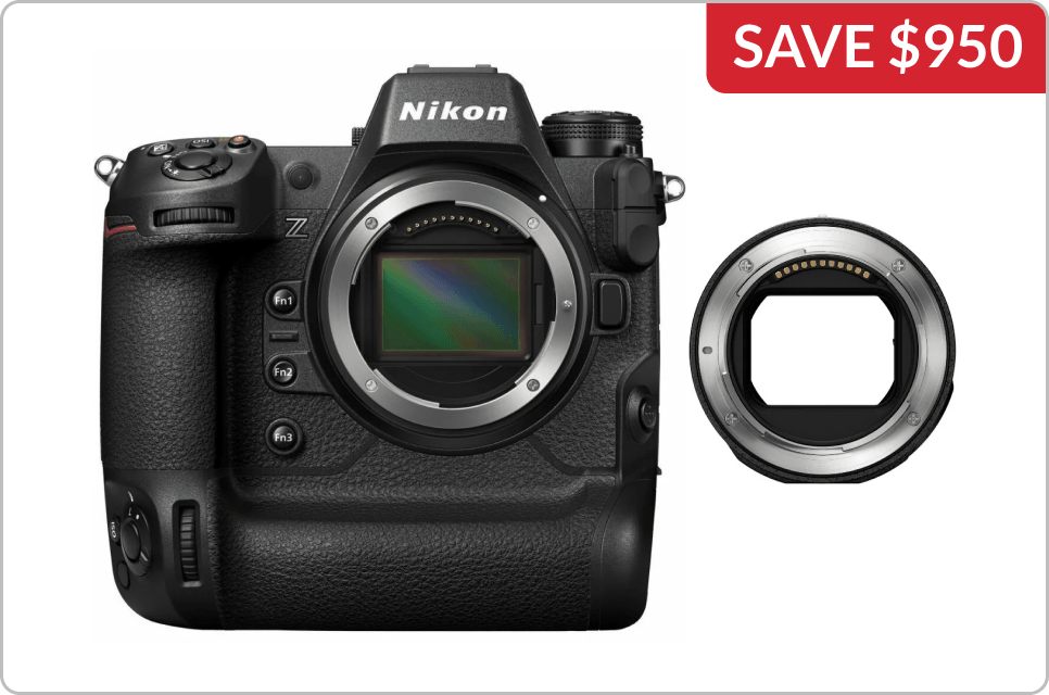Nikon Z9 Mirrorless Camera with FTZ II Adapter